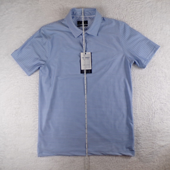 Cactus Man Ricky Singh Men's Size M Polo Blue Performance Tech - Picture 2 of 9